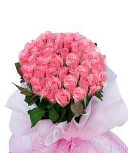 Hand Bunch of 30 Pink roses