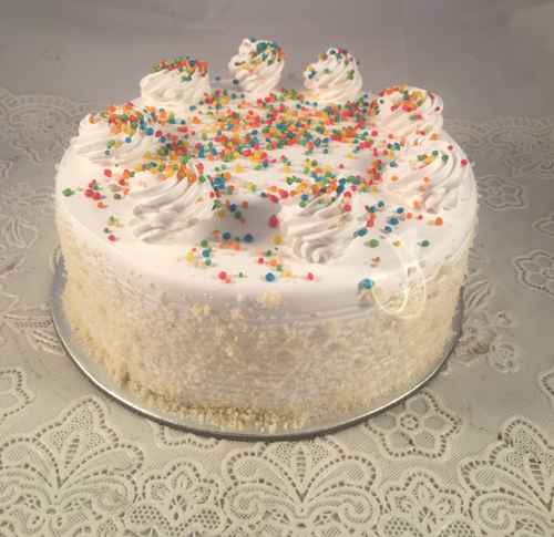 Round White Forest Cake