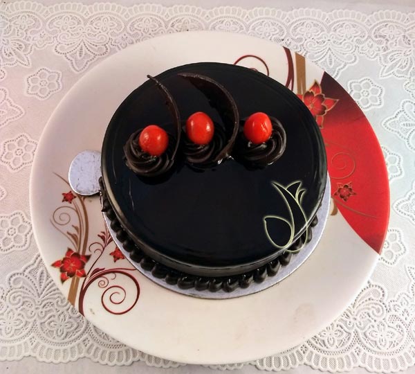 Dark Chocolate Cherry Cake