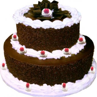 2 Tier Black Forest Cake 